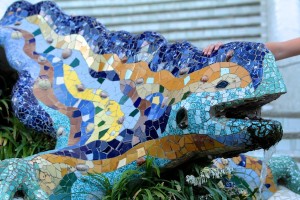 The famous lizard of Park Guell