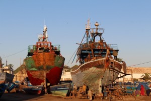 Boat builders of Essaouira