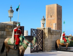 Guarding Hassan Tower, Rabat