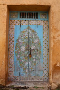 Painted doorway, Rabat kasbah