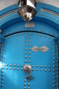 Silver and blue doorway, Rabat kasbah