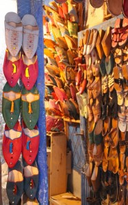 Slippers for sale, Essaouira medina