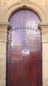 Studded door in Rabat kasbah