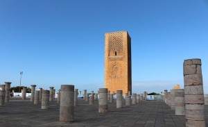 The Hassan Tower among the Roman coloumns in Rabat