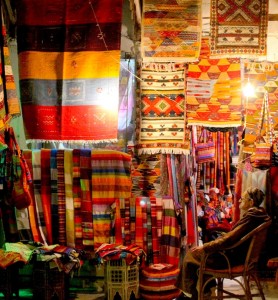 The carpet seller in Essaouira medina