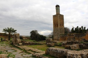 The necropolis at Rabat, complete with storks nest