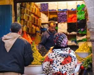The olive seller in Essaouira medina