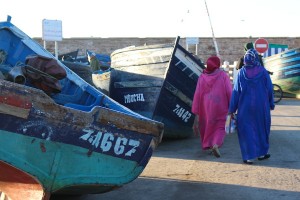 Women in Essaouira port