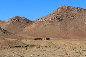 Berber tent in the desert region