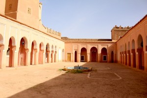 The riad - or walled garden. Sadly the orange trees around the fountain are gone