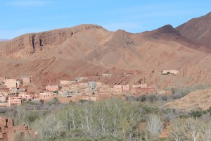 The houses in the Gorges du Dades are almost invisible against their mother earth