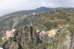 Corniglia - the only one of the Cinque Terre towns that doesn't run down to the sea