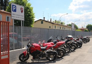 Reserved for employees' Ducatis - not for employees of Ducati!