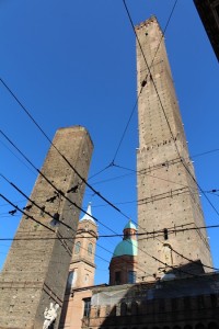 The leaning towers of Bologna