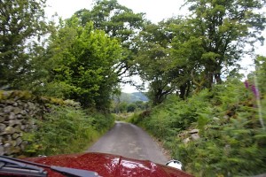 The narrow roads around the Lake District