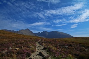 We couldn't believe how sunny and blue it was as we hiked the Black Cuillin