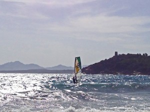 Wind surfing in Sardinia