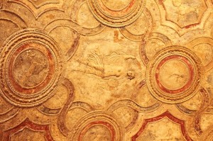 Ceiling decoration in one of Pompeii's bath houses
