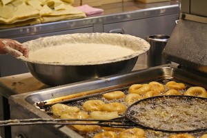 Depsite the way the deep-frying looks - the donuts are light, fluffy and irresistible