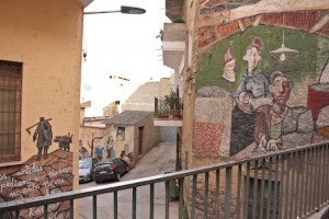 Murals cover most walls in Orgosolo