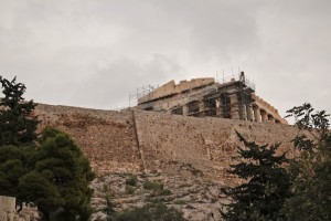 Real controversy surrounds the wall of the Acropolis