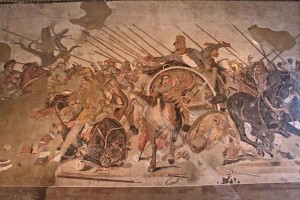 The original floor mosiac from Pompeii