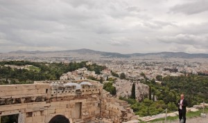 The view from the Acropolis - all Athens lies before it