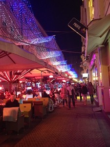 Zagreb bar at night