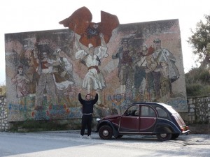 Vlore city mural, Albania