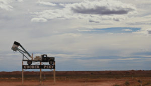 The Coober Pedy mining truck welcomes you to town