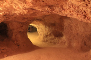 The tunnels goes for miles under the town and surrounding area