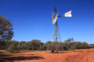 The windmills are vital for pumping water in remote areas