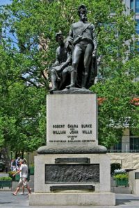 Burke and Wills monument in Melbourne 