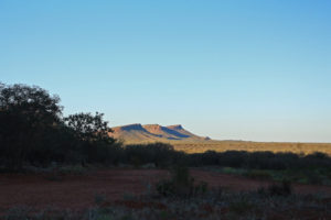 The West MacDonald ranges in the distance